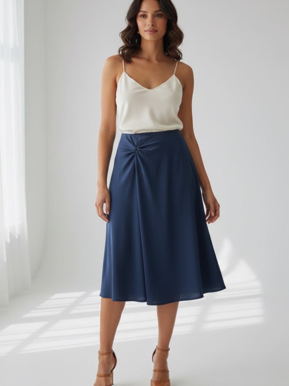 NWT simply Vera blue skirt